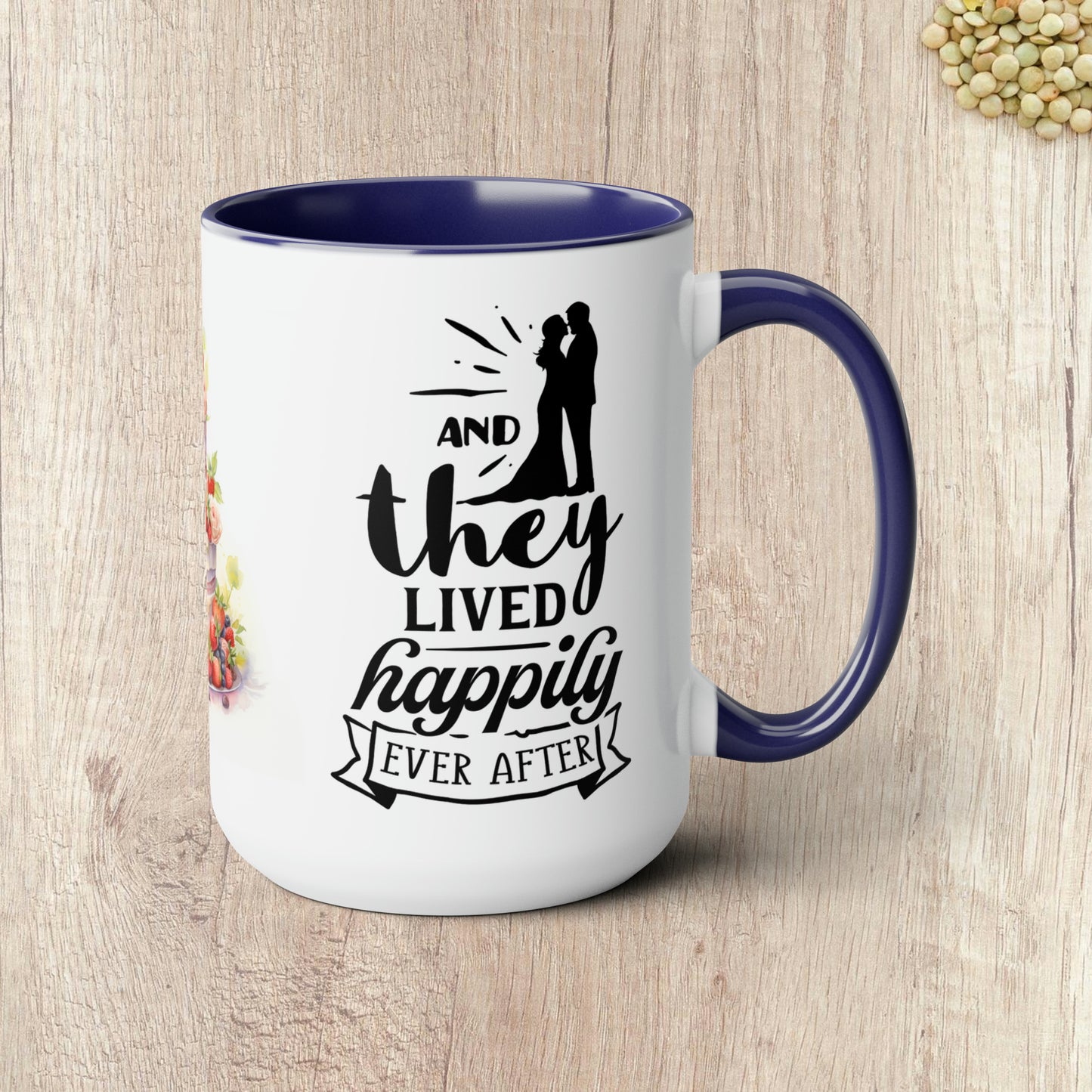 AND THEY LIVED HAPPILY EVER AFTER - Two-Tone Coffee Mug - 15oz - 5 Color Options