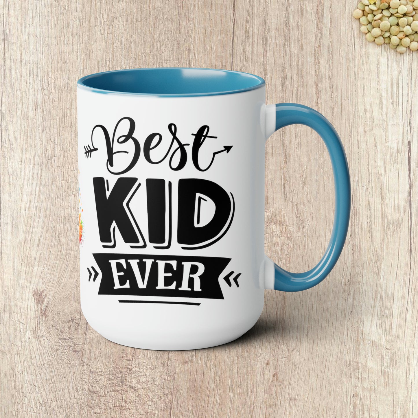 BEST KID EVER - Two-Tone Coffee Mug - 15oz - 5 Color Options