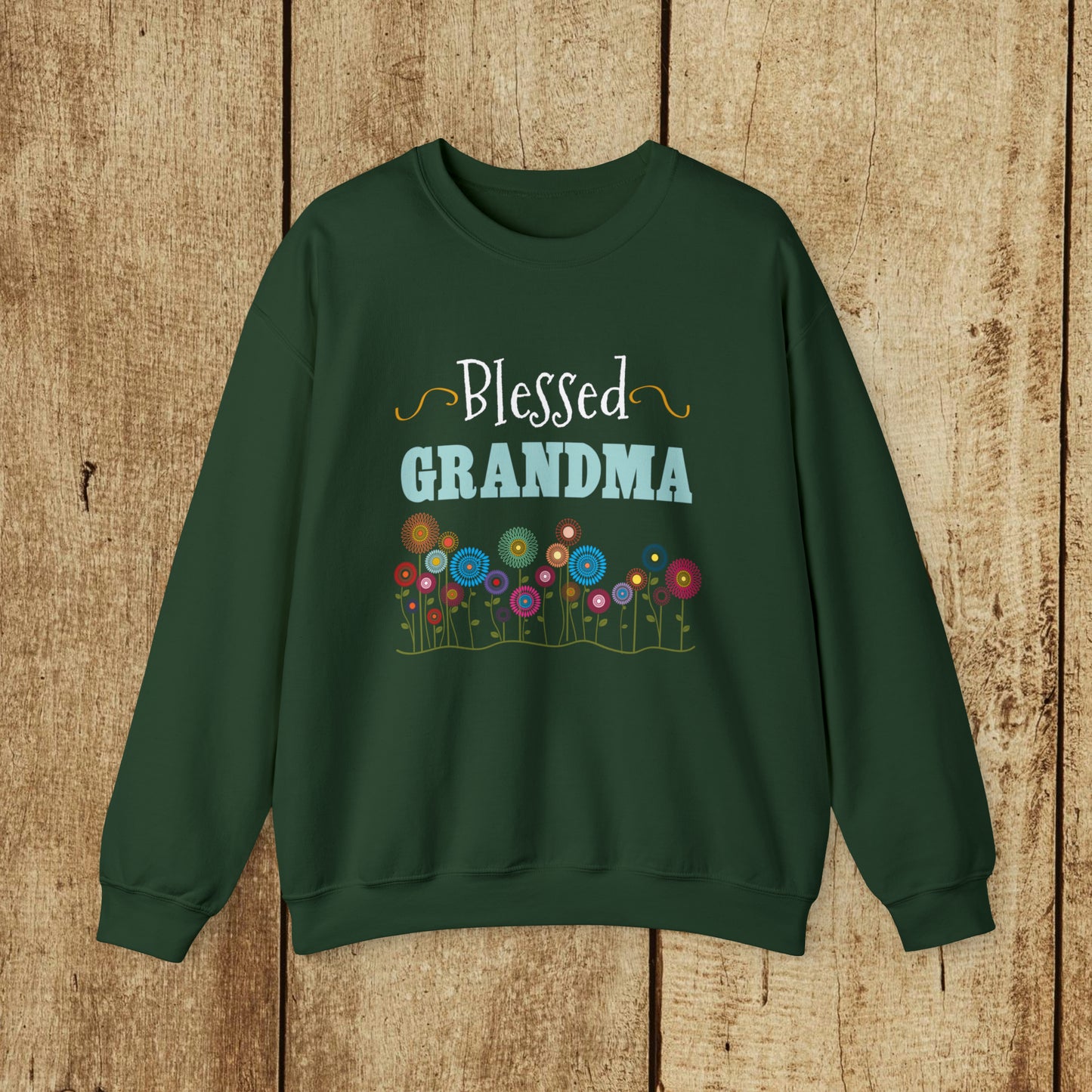 BLESSED GRANDMA - Heavy Blend™ Crewneck Sweatshirt - 6 Colors - Sizes to 3XL