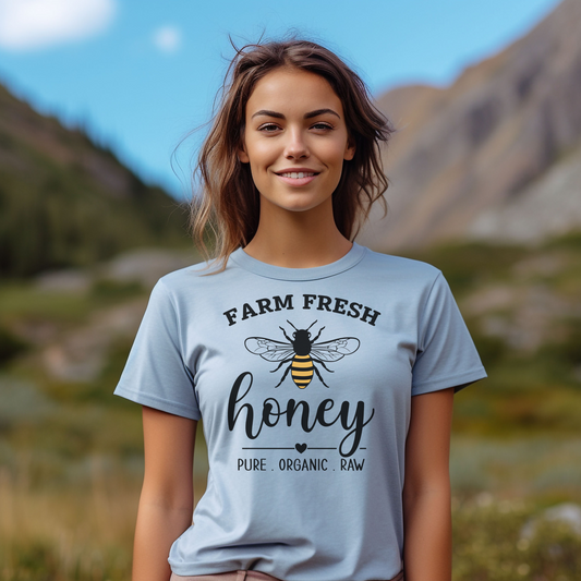 FARM FRESH HONEY - Jersey Tee - 16 COLOR CHOICES - Sizes to 3 XL