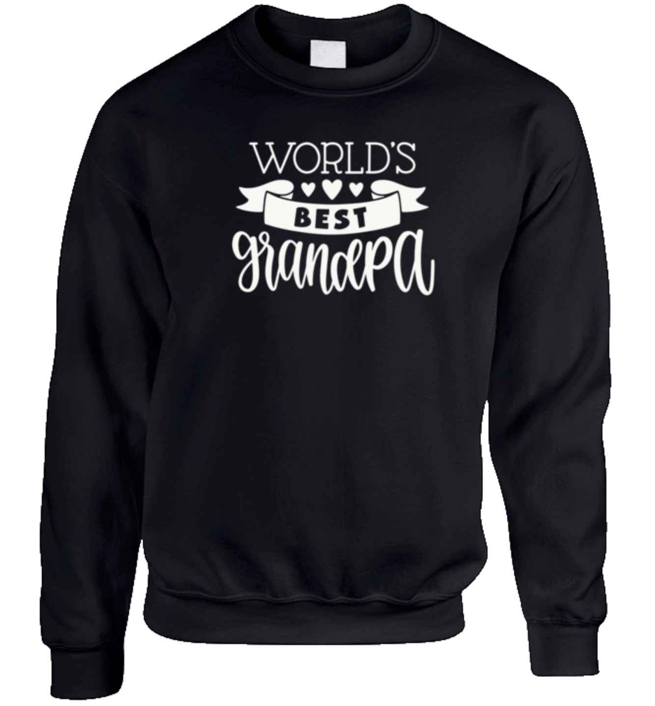 World's Best Grandpa  Crewneck Sweatshirt - Red, Black, Navy, Royal Blue.