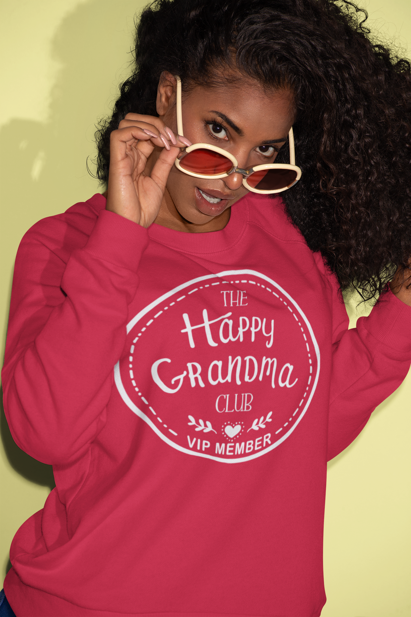 Happy Grandma Club VIP Red Sweatshirt