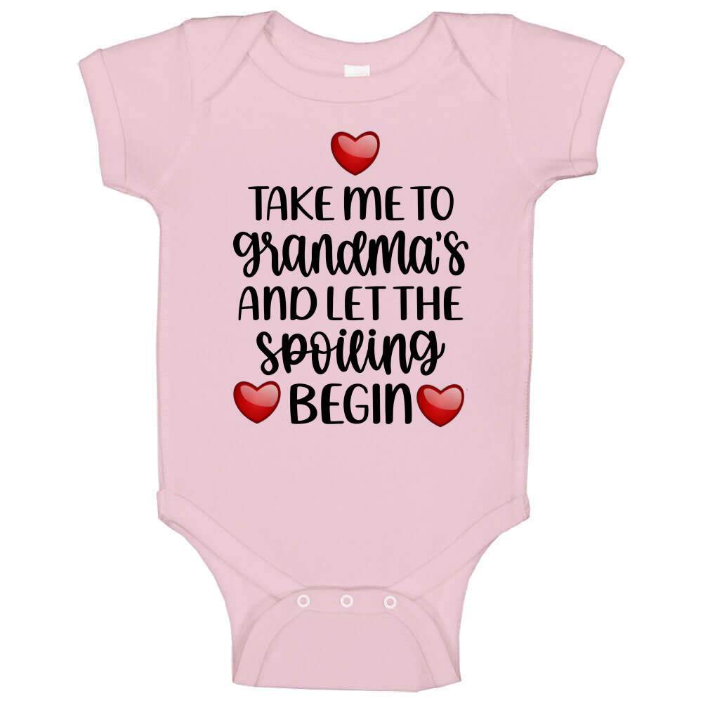 Take Me To Grandma's - Blue, Pink or White - Baby Bodysuit!